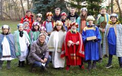 Sternsinger im Einsatz am Vormittag des 6. Jänners 2022. © Familie Knell