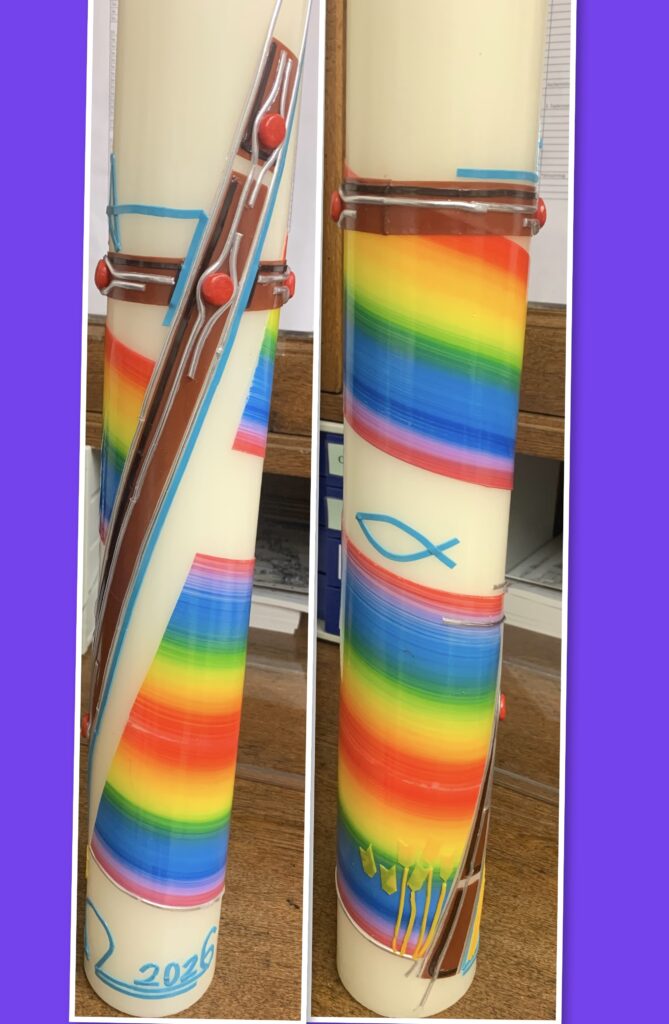 Osterkerze 2026 (c) Nina Chalupsky